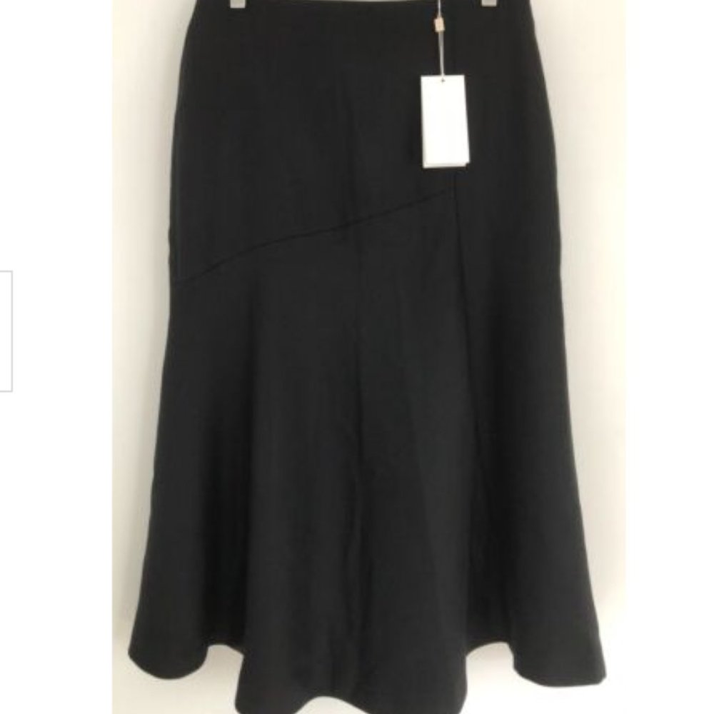 HUGO BOSS ‘Vileara’ Black Virgin Wool Blend Skirt NWT